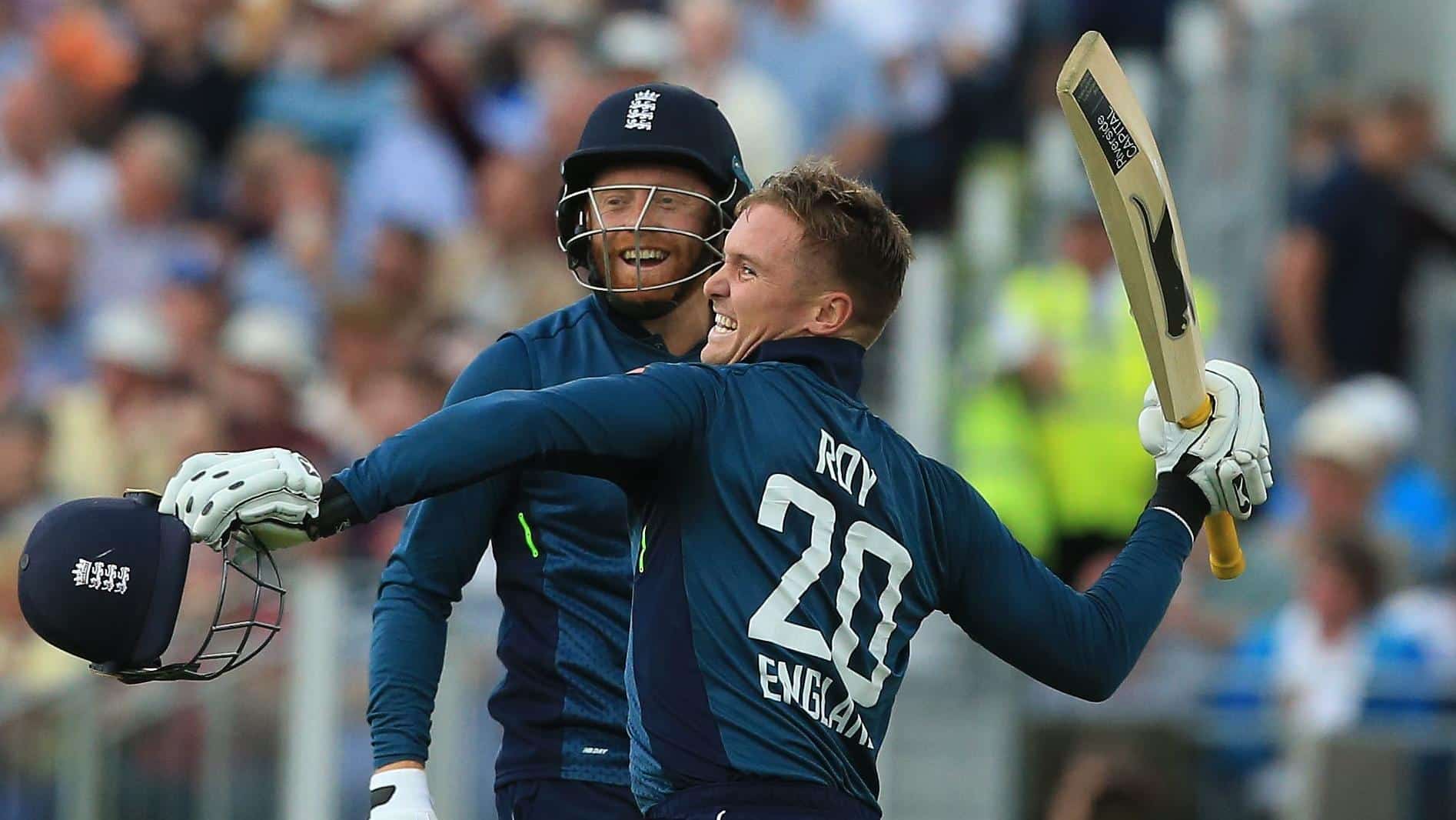 jason roy celebrating century england