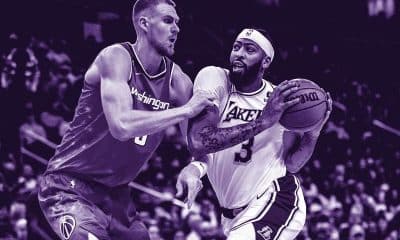Los Angeles Lakers forward Anthony Davis & Washington Wizards center Kristaps Porzingis