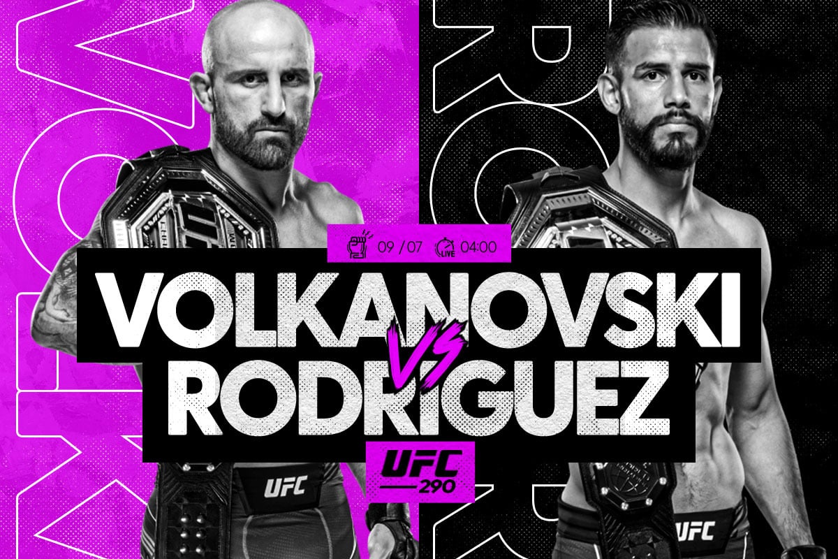 UFC 290 Volkanovski Rodriguez